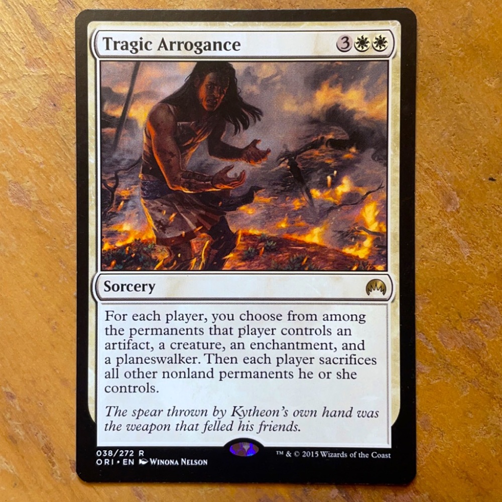 tragic arrogance 038/272 magic the gathering card